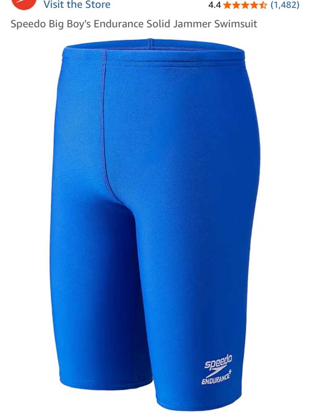 new Boys Speedo XXS Endurance+ Jammer Swim Shorts — Blue
